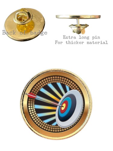 Archery 26mm metal lapel - archery,