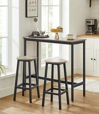 Vintage Set of 2 Bar Stools Tall Kitchen Stools Breakfast High Chair UKLBC32X