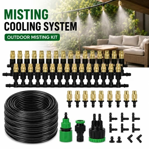 Outdoor misting cooling system - outdoor,