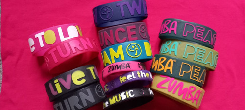 Rubber bracelets zumba wear - bracelets,