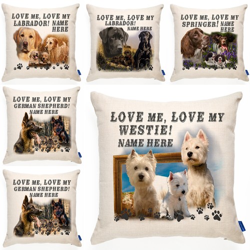 Personalised dog cushion cover - cushion,