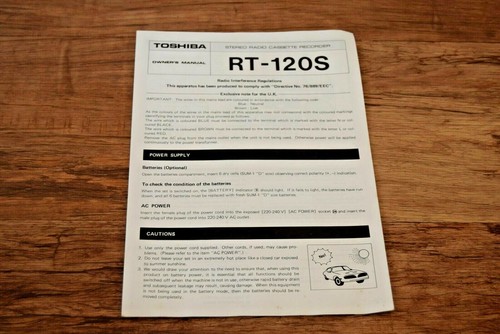 Vintage toshiba 120s - vintage,