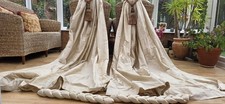 SILK LINED CURTAINS 87" DROP