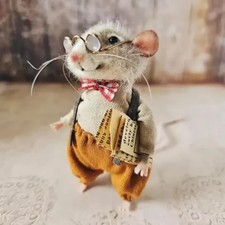 Cute Needle Felted Mouse Doll