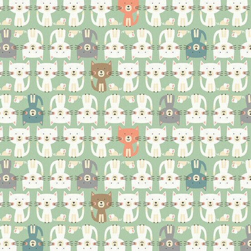 Fat quarter cool cats parade - cats,