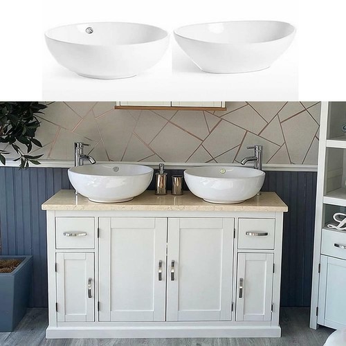 Double bathroom vanity unit - vanity,