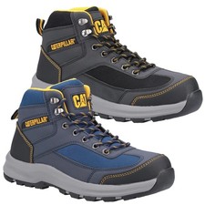 Mens Caterpillar Elmore Safety Hiker Steel Toe/Midsole Work Boots Sizes 6 to 13