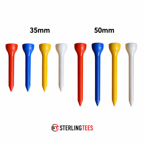 Plastic golf tees - plastic,