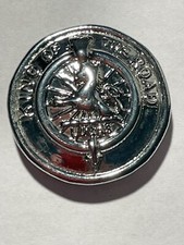 Chrome Reproduction 22.7mm Vintage Lamp Medallion-Lucas King Of The Road