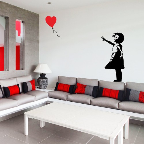 Banksy childhood girl with - banksy,