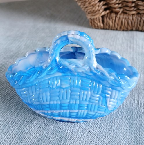 Antique slag glass sky - sky, blue