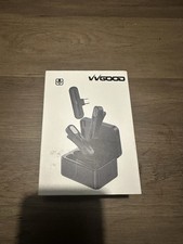 VVGOOD Wireless Lavalier Microphone Lapel Dual Mic Charging Case iOS Compatible