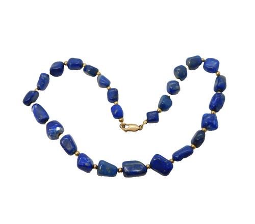 9ct yellow gold lapis lazuli - 9ct,