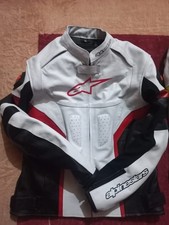 Alpinestars GP Plus R Leather Suit Jacket Black White Red