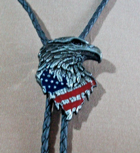 Western bolo tie silver - tie,