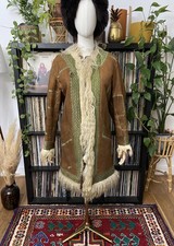 Vintage 1970s Brown Green