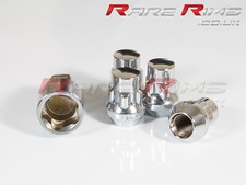 4x Chrome Locking Wheel Nuts M12x1.5 Fits Ford Mondeo Zetec S ST220 ST24 V6 TDCI