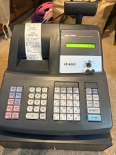 Sharp XE-A203 Cash Register TESTED & WORKING keys quick start instructions Till 