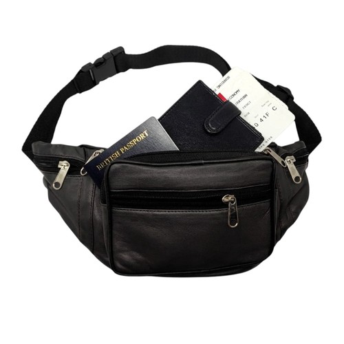 Genuine soft black leather - soft,