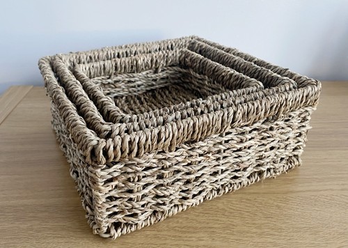 Seagrass storage baskets - seagrass,
