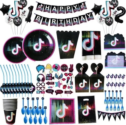 Tiktok theme kids birthday - theme,