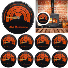 1-10x Magnetic Stove Flue Pipe Thermometer Wood Burner Fuel Temperature Gauge