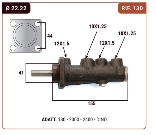 Fiat 130 2000 2400 brake - 2400, pump
