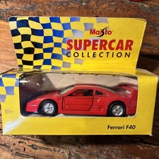 Maisto Supercar Collection Ferrari F40 Die-Cast Boxed Red X shop display 