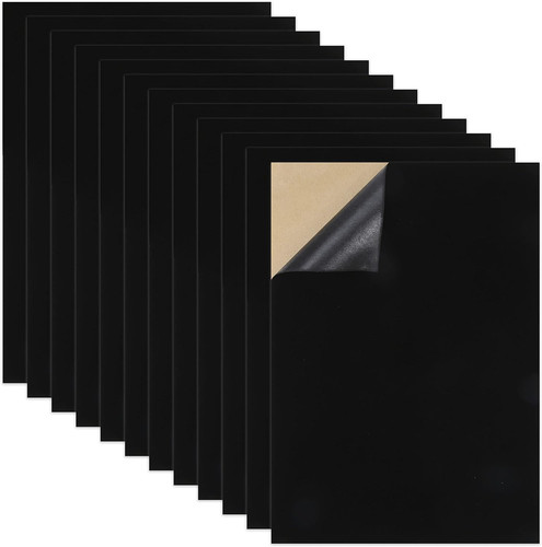 12pcs black self adhesive felt - 12pcs,