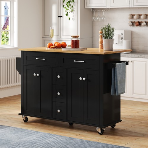 Kitchen island wheels - on,