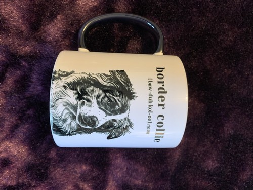 Border collie mug black - collie, –