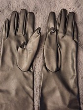 Sleek, Slick Long Faux Leather