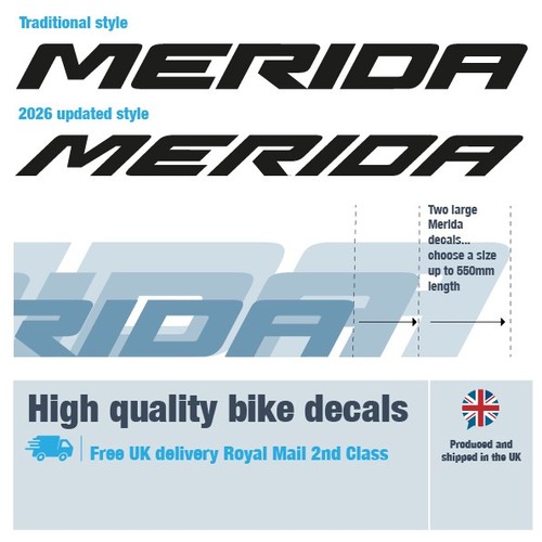 Merida bike decal 325 550mm - decal, 325-550mm