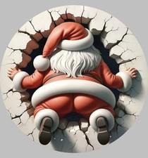 Merry Christmas Edible Cake Topper  Icing/Wafer Paper  Festive Cake Decoration !