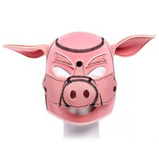 Sponge Pink Pig Hood Mask Soft