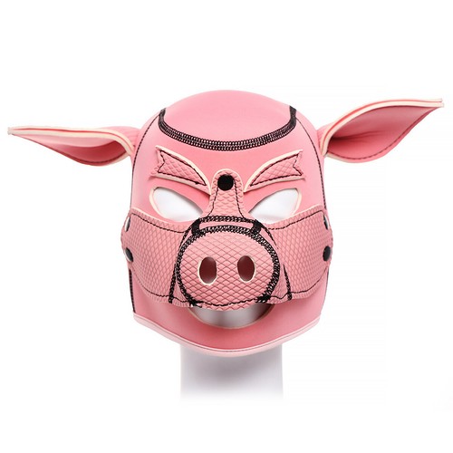 Sponge pink pig hood - hood, mask