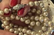 Vtg Rosita Simulated 4mm Cream