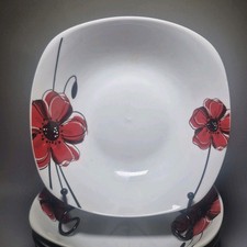 6 Soup Salad Bowls 8,5" Poppy