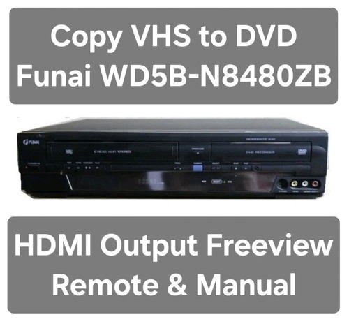 Funai wd5b n8480zb vhs - funai, dvd