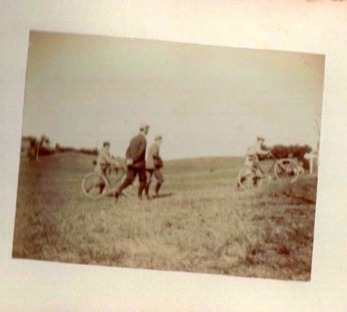 Vintage photo album bicycles - vintage,