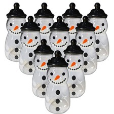 Snowman Plastic Sweet Jar with