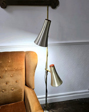 Vintage 70s Brass Floor Lamp