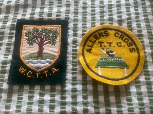 Two vintage embroidered badges - two,