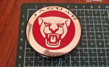 Jaguar XE XF XJ Chrome Red Growler Alloy Wheel Centre Cap BADGE 60MM C2D49639