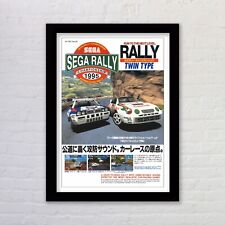 Framed Sega Rally Championship Video Game Poster Print Classic Arcade Racer