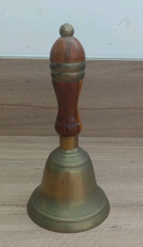 Small 14cm brass handbell - small,