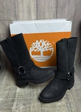 Timberland Brimfield Tall Pull On Boots Black  Suede Ladies UK 5 £180 BNIB 5uk
