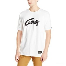 CROOKS and CASTLES Rascal Crew Knit T-SHIRTS - WHITE, BLACK or BLUE Crooks Snake
