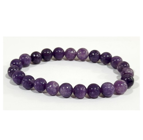 Crystal beaded bracelet 8mm - crystal,