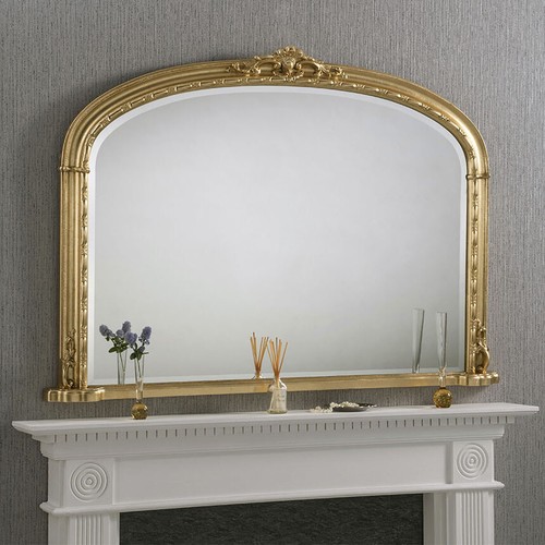 Large gold mirror arch top - arch,
